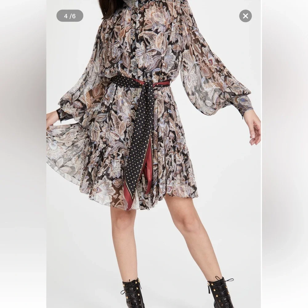 Zimmermann Ladybeetle Lantern Mini Dress - Picture 5 of 16